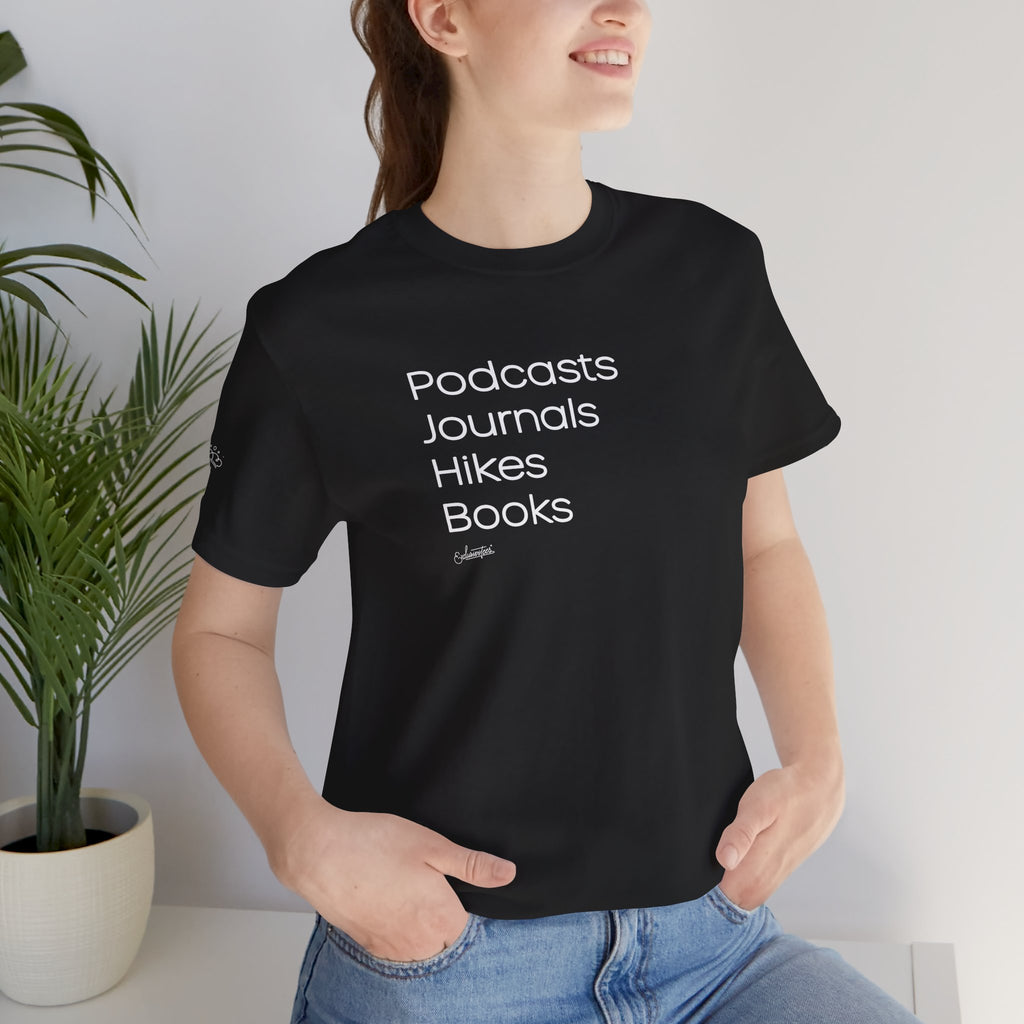 Paris: Podcasts List Short Sleeve Tee