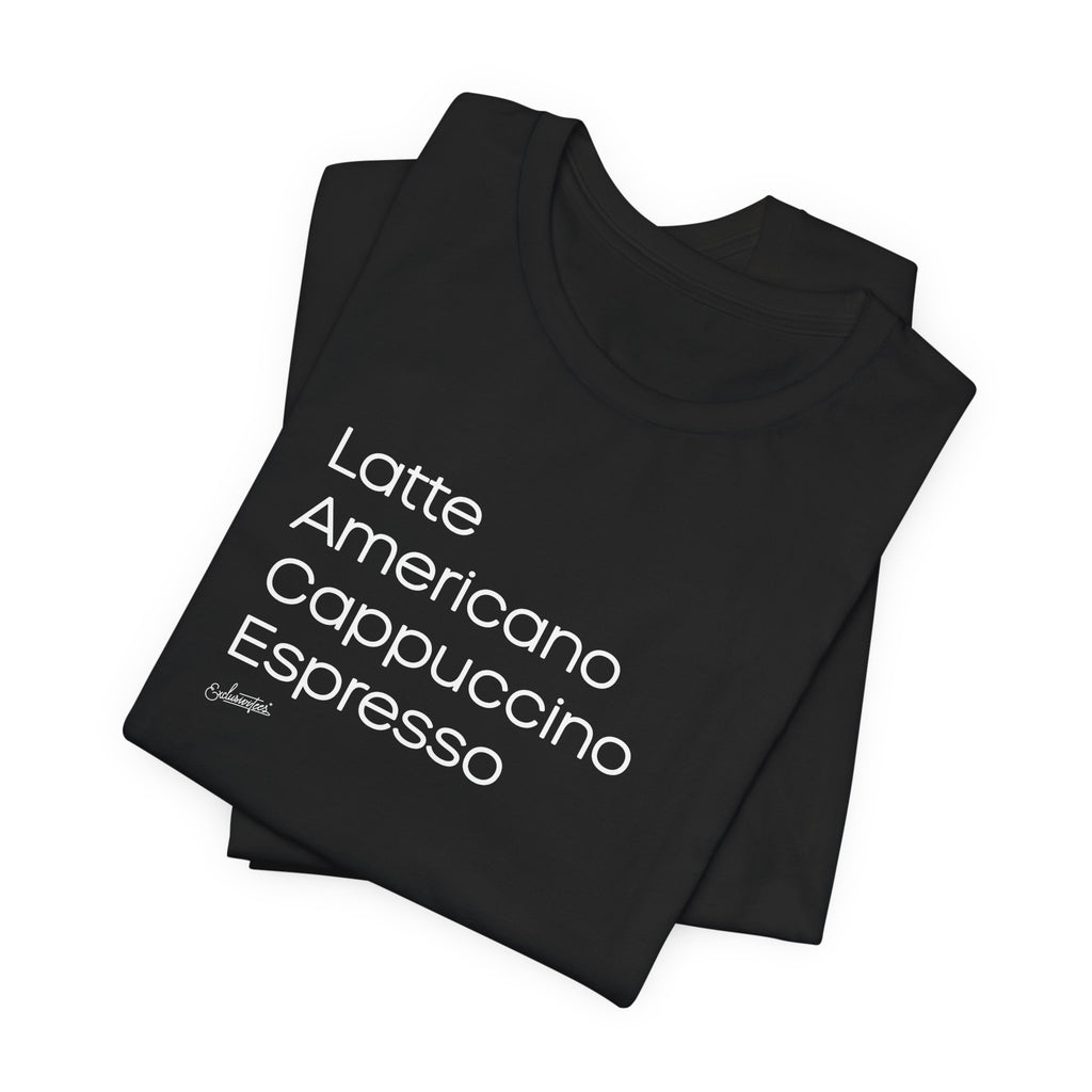 Christina: Coffee List Short Sleeve Tee